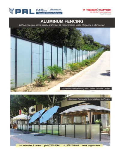 Glass and Aluminum Fencing