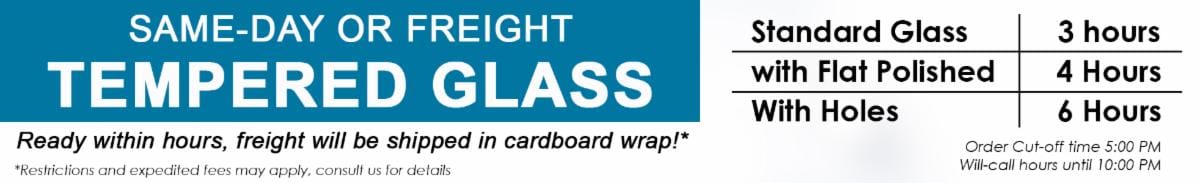 Same Day Tempered Glass at PRL