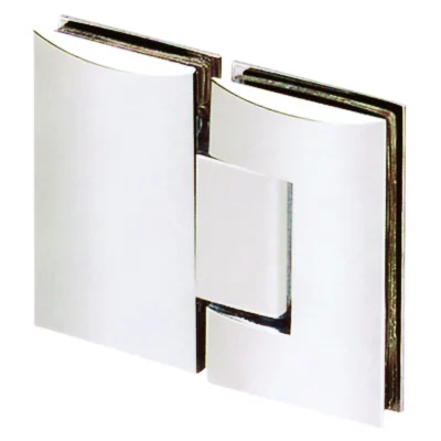 PL-C180CH - Contoured Series 180 Degree Glass to Glass Shower Door Hinge